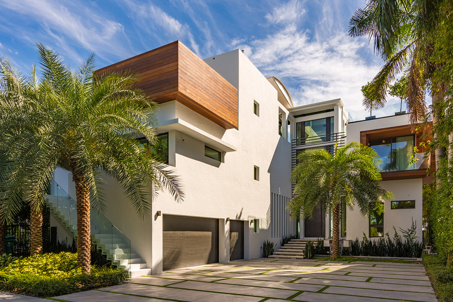 Designed by Choeff Levy Fischman Architecture + Design, Villa Venetian has a Tropical-Modern style.