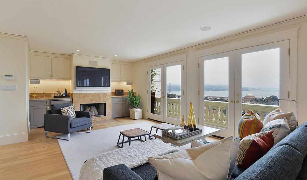 A five bedroom, six bathroom home available in Pacific Heights, San Francisco for $9 million