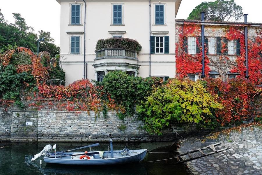 An ivy-covered villa in Laglio, a town on Lake Como that has gained popularity since actor George Clo